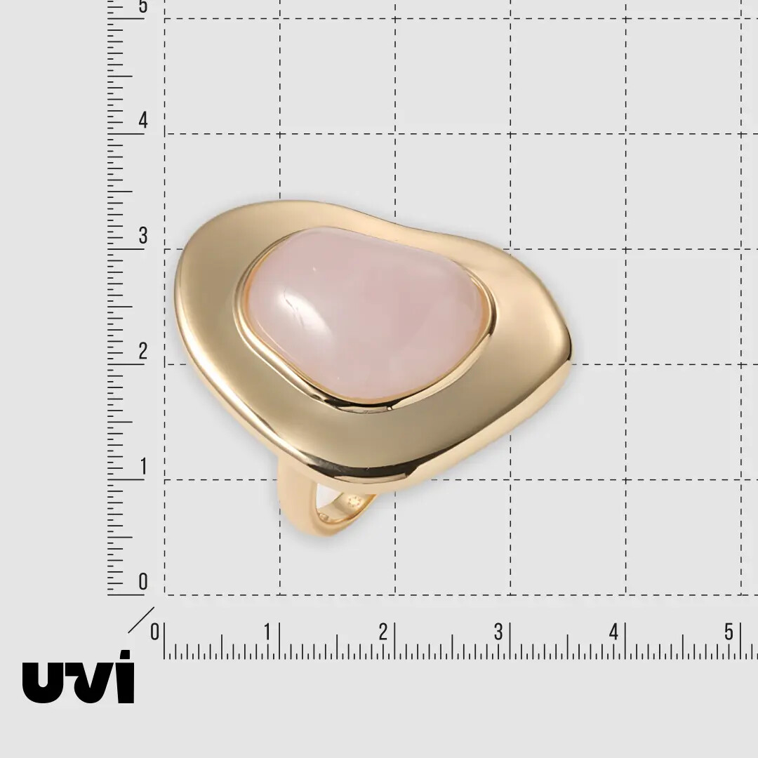 Серебряное кольцо с розовым кварцем